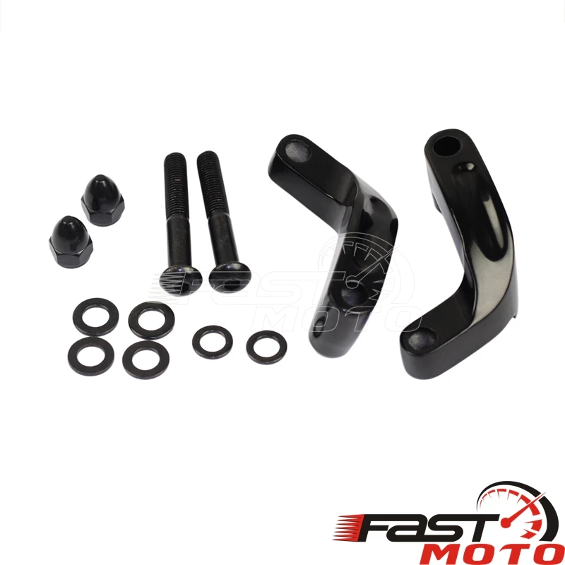 Motorcycle Rearview Mirrors Extension Riser Extend Adapter Mirror Extender Adapters Riser Rear View Base Aluminum For Harley