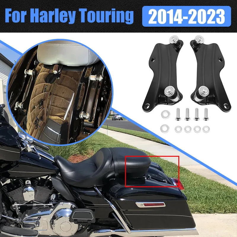 Kit de accesorios de acoplamiento de 4 puntos para motocicleta, color negro, para Harley Touring Road King Ultra limitado Road Glide Street Glide 2014-2022