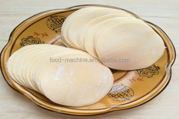 Automatic Dough Woton Skin Roti Chapati Dumpling Wrapper Making Machine