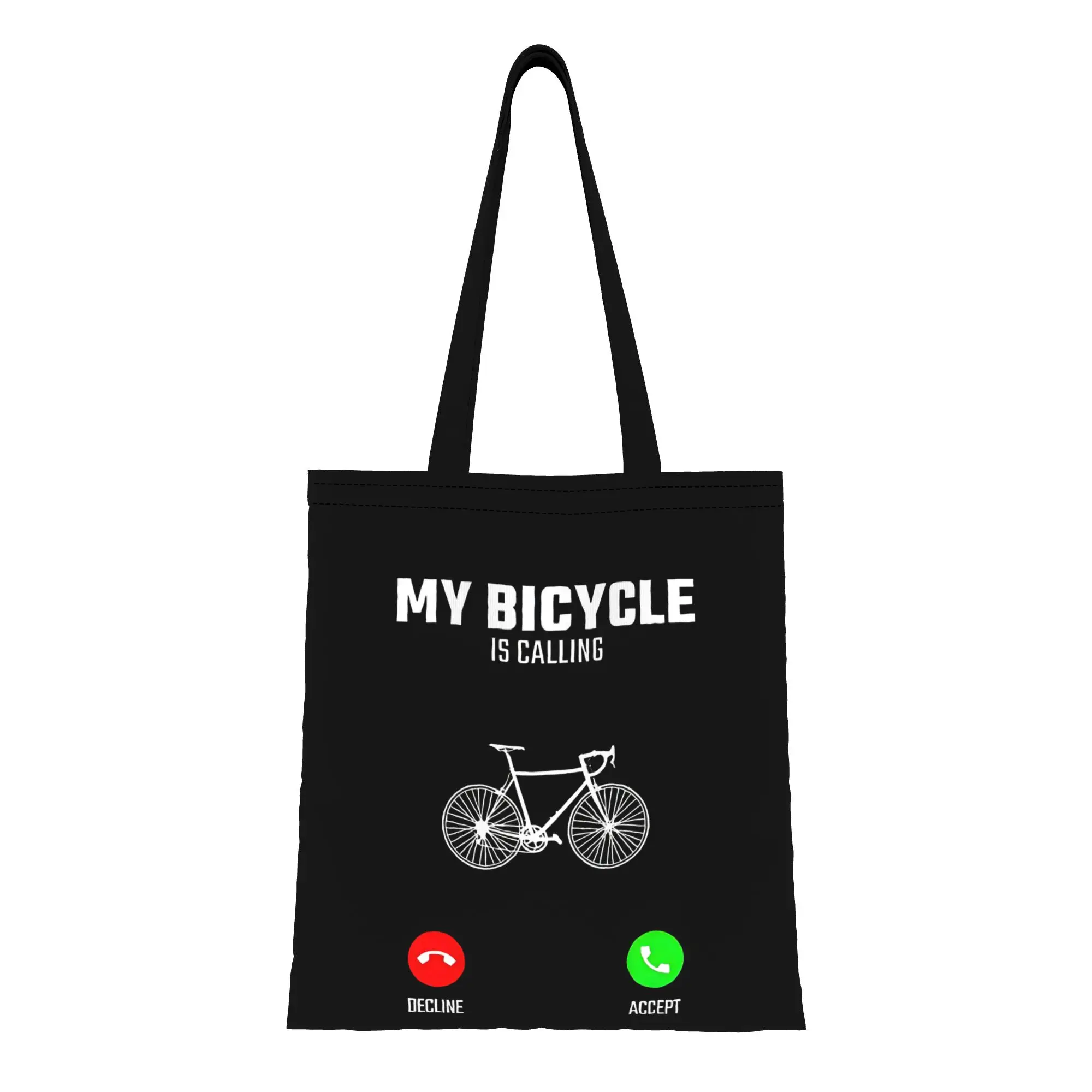 

1 шт. Забавная холщовая сумка-шоппер с цитатами о велоспорте, идеальная для покупок и продуктов, сумка через плечо