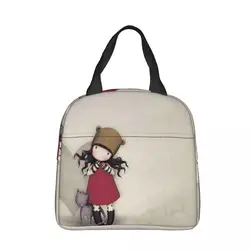 Santoro Gorjuss Doll Insulated Lunch Bag High Capacity Cartoon Lunch Container Thermal Bag Tote Lunch Box Beach Travel Men Women