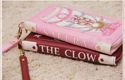 new arrival cosplay anime Card Captor CardCaptor KINOMOTO Sakura PU leather zipper long bag purse wallet