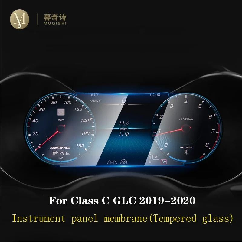لمرسيدس بنز C-class W205 2019-2022 وحدة التحكم المركزية للسيارة شاشة LCD الزجاج المقسى طبقة رقيقة واقية المضادة للخدش فيلم زجاجي