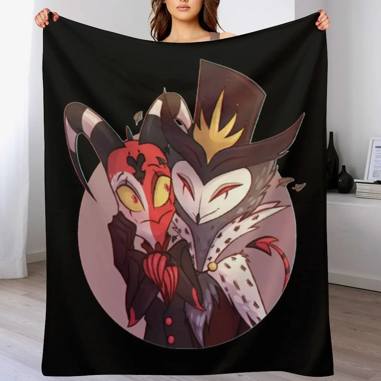 

Blitzo & Stolas Throw Blanket Foldable Soft Warm Blanket for Outdoor Use