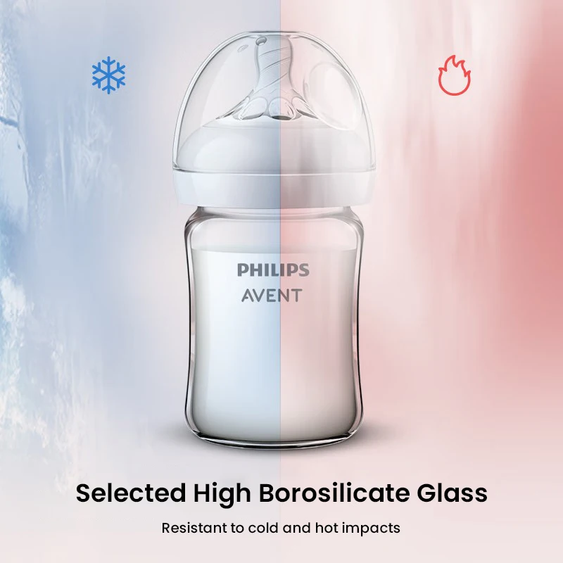 Philips Avent  Glass Baby Bottle Wide Caliber 125ML/160ML Baby Bottle Glass Bottles Newborn Feeding Bottles - view 6