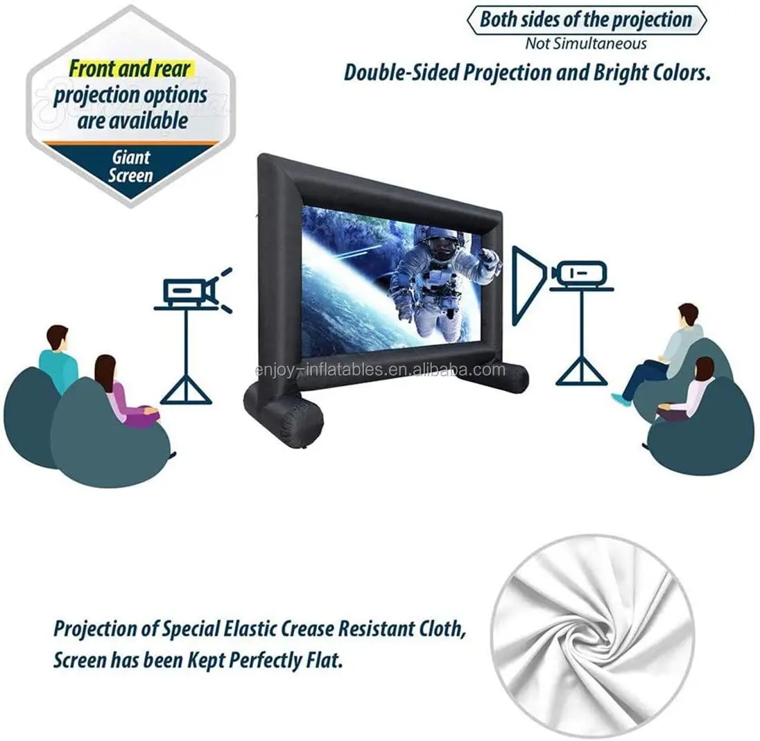 Outdoor Home Backyard Theater Cinema Giant Inflatable Projector Movie Screen