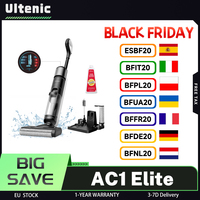 Ultenic AC1 Elite Cordless Vacuum And Mop with Self-Cleaning, 3 Cleaning Mode, Up to 50min Runtime, Smart Dirt Detection, LCD