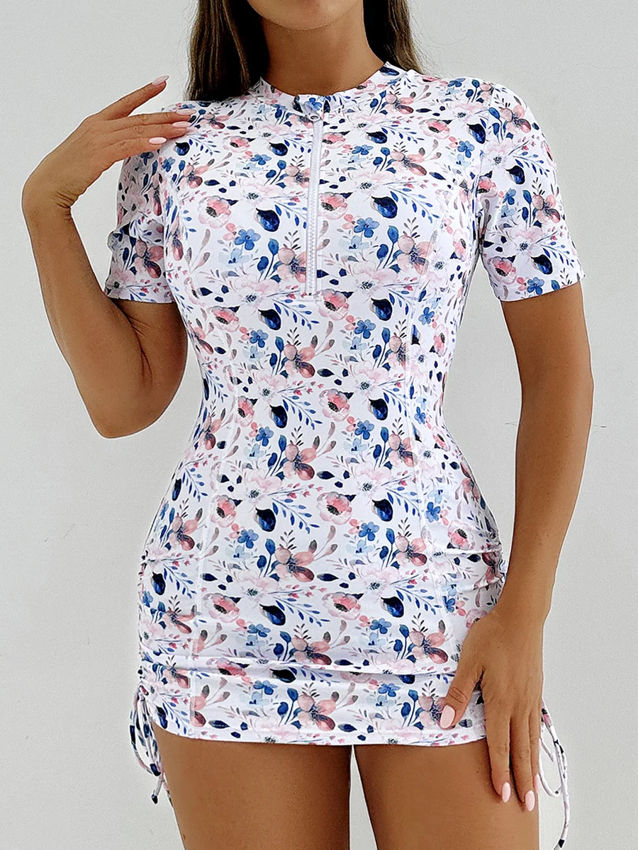 2026 ملابس سباحة مطبوعة الإناث سستة Tankini قطعتين ملابس السباحة النساء الشاطئ الاستحمام السباحة لباس سباحة بحر XXL #1