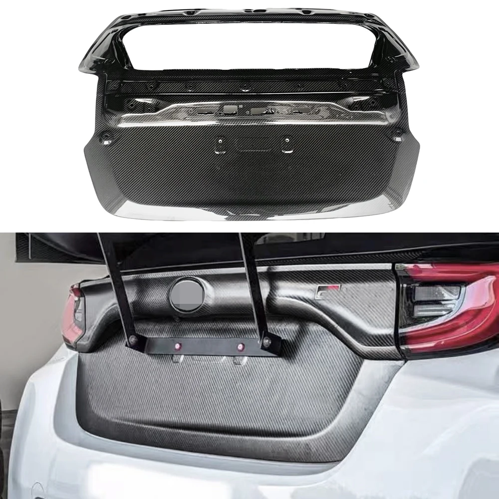 New Arrival Carbon Fiber Rear Trunk Cover for GR YARIS GXPA16 Exterior Trim