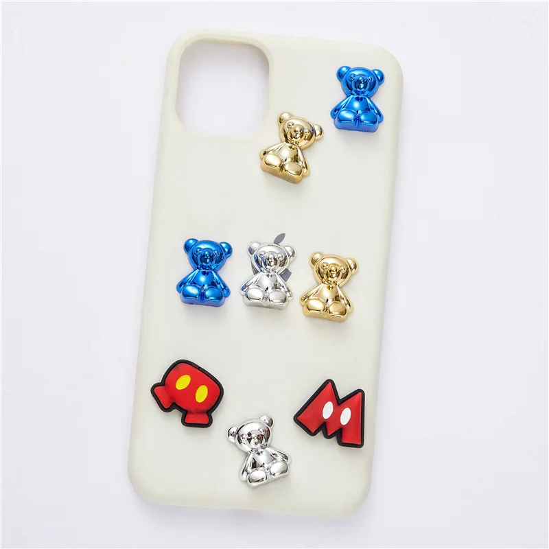 

20pcs Cute Cartoon Bear Resin Accessories Ornaments DIY Craft Home Phone Shell Refrigerator Paste Hair Handmade Decor Materials