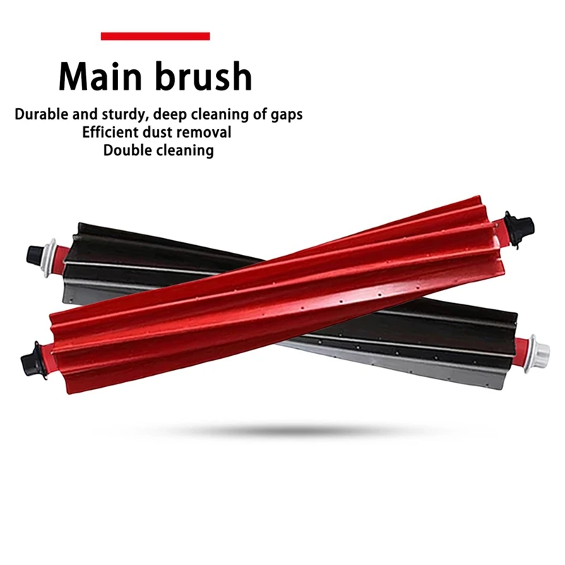 Main Brush Cover Kit Compatible For Roborock Qrevo Master /V20/ P10S Pro Vacuum Cleaner Robot Roller Side Brush Dust Bag