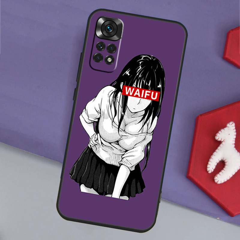 Sugoi Senpai Anime waifu Case For Xiaomi Redmi 12 9C 10C 12C Cover For Redmi Note 12 11 8 9 10 Pro 9S 10S 11S 12S