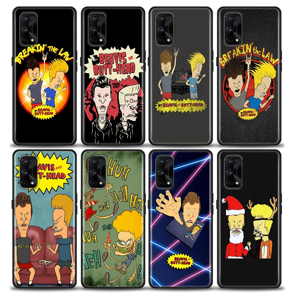 Cartoon Beavis And Butthead Phone Funda Coque Case For Realme X50 XT X 11 10 9 9I 8 8I 7 6 Pro Plus 5G TPU Case Capa Shell Cover