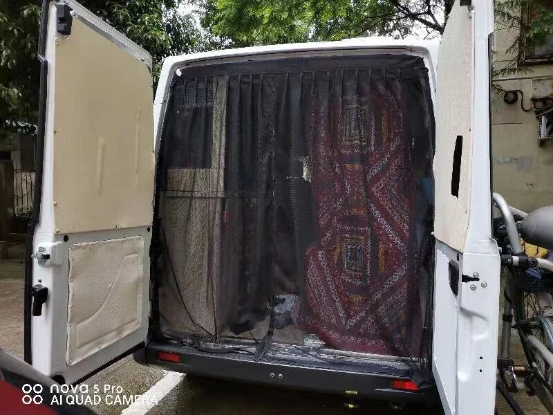 Untuk VW T5 T6 Toyota Hyundai Mercedes Tailgate gudang pintu magnetik serangga nyamuk Fly Screen Net Camper Van anti-nyamuk tirai