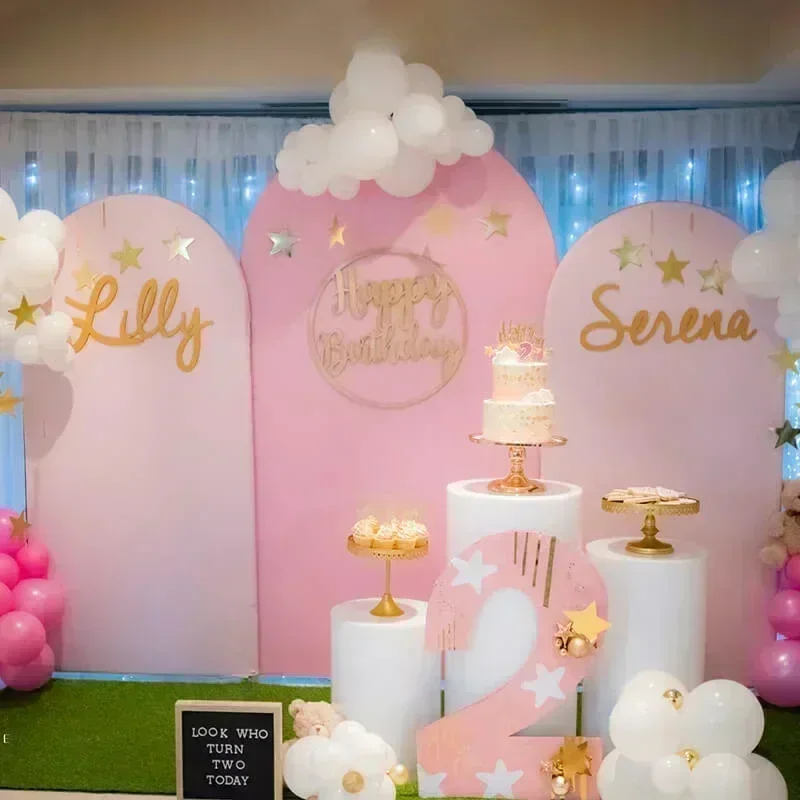 Arco de globos de aluminio, soporte de fondo portátil extraíble, tela personalizada, fondo de fotografía, suministros para fiestas, decoración de boda