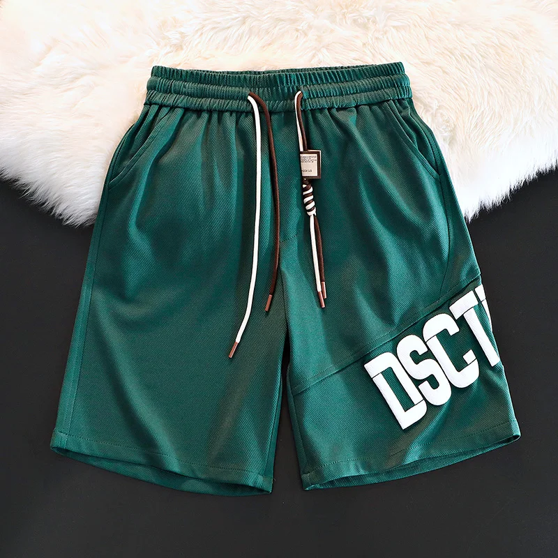 

Men's Summer Casual Pants Five-Quarter Loose Straight Thin Faionable Outdoor Wear Breathable Comfortable Polyester Fiber