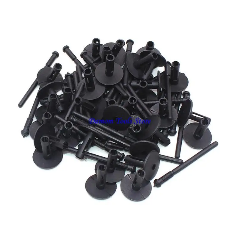 

57BE 50 шт. автомобильные колесные арки, пластиковые расширительные заклепки, зажим для бампера, универсальные автомобильные для