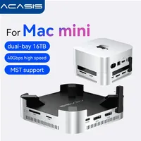 Acasis 40Gbps Thunderbolt Speed Dock for Mac Mini M4/M4 Pro | Dual M.2 NVMe SSD Slots - Expand Storage | DP4K/144HZ（Single）
