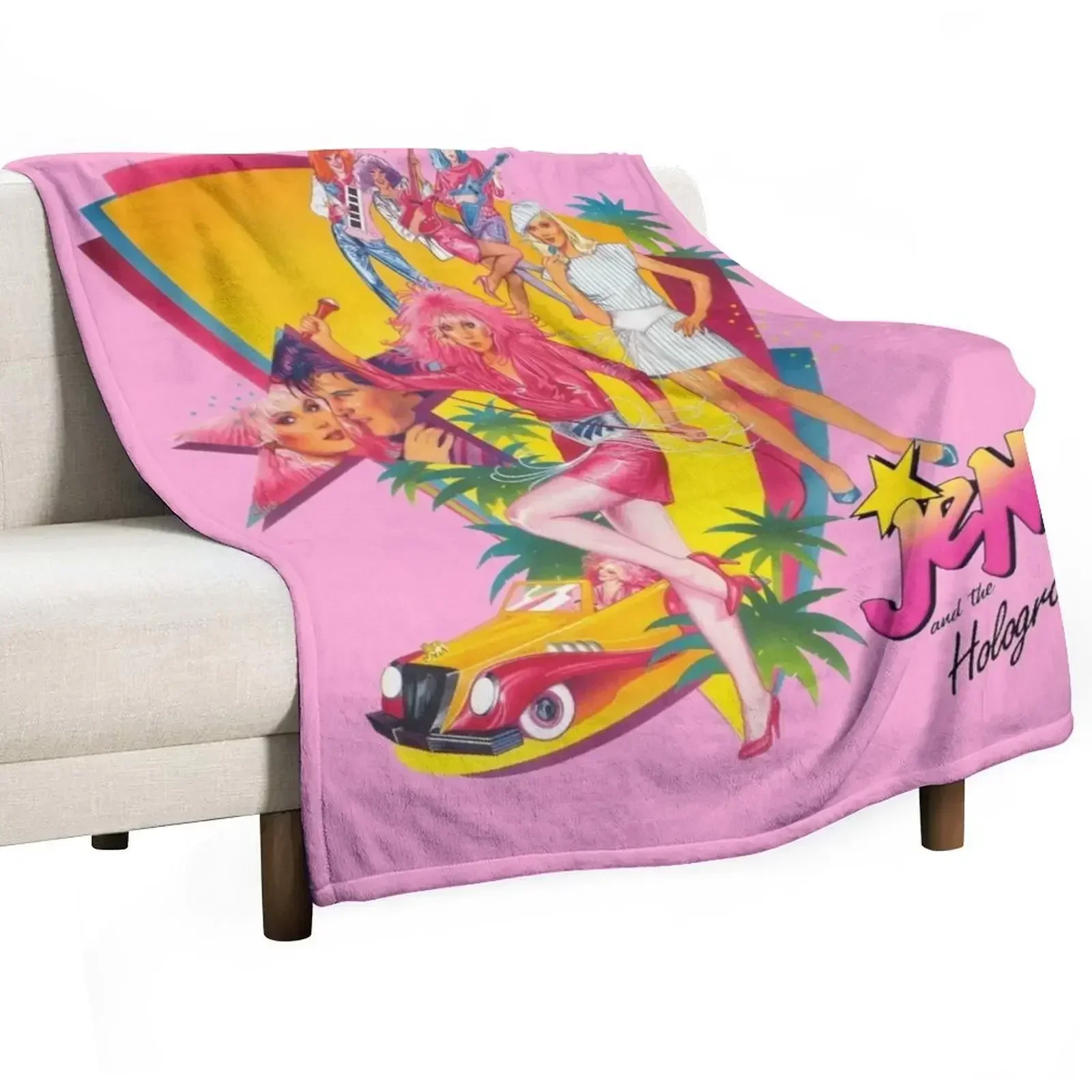 Manta de felpa suave con diseño de Jem and the Holograms para sofá o silla