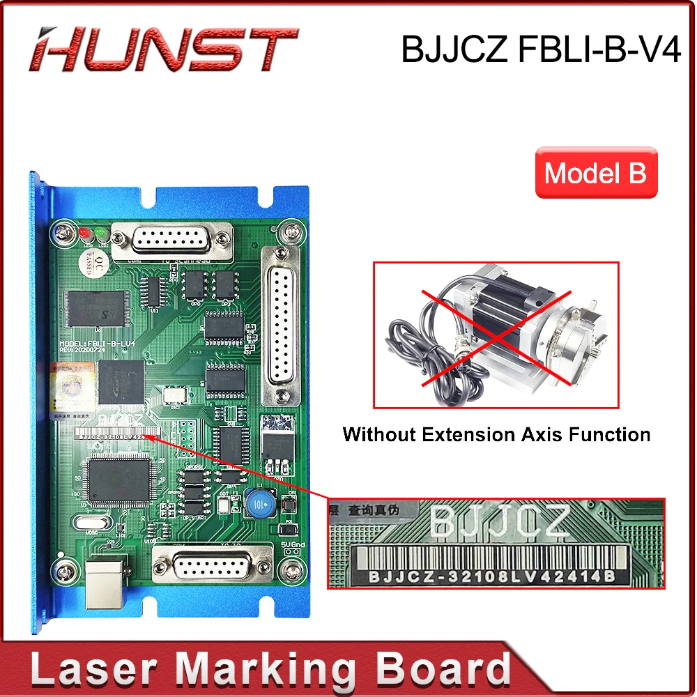 ハネストミストbjczレーザーコントローラー、オリジナルカード、FBLI-B-LV4 Ezcad for ipg raycus jpt maxファイバーマーキング機