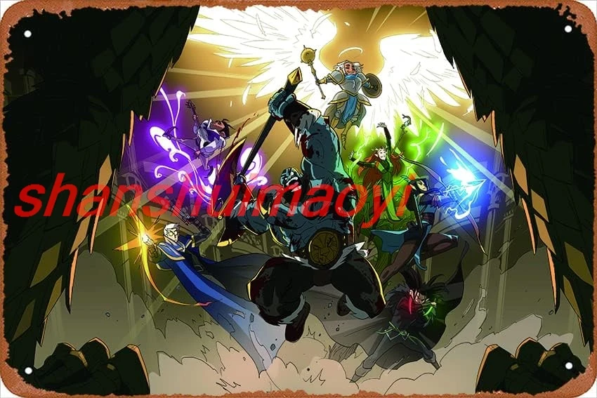 The Legend Of Vox Machina Games Metal Tin Sign, Game Room Tin Sign, Video Game Decor, Gaming Gifts, Gamer Gifts, Gift f sha sign