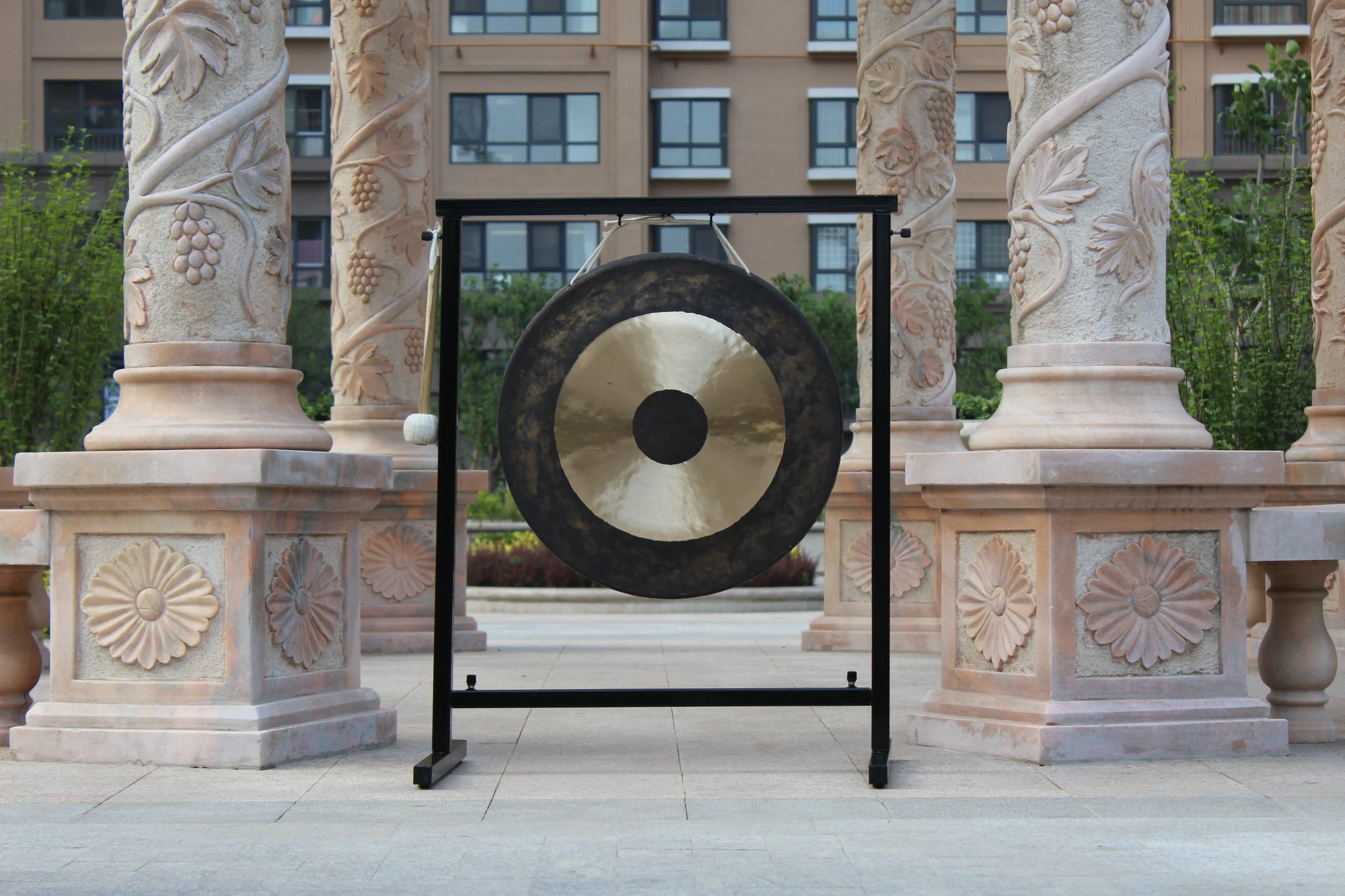 Steel Alloy Square Gong Stand with Wheels for 30 inch and 32 inch Gong