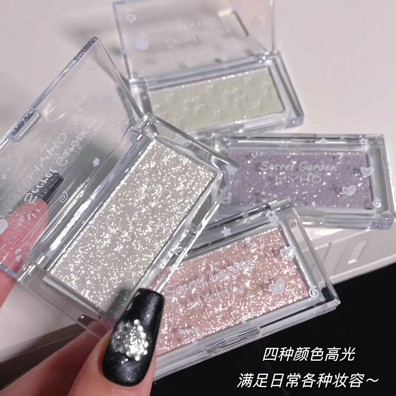 

Highlighter Blush Contouring Plate Shine Shine Powder Pearl Three-dimensional Girl Highlighter Powder Powder