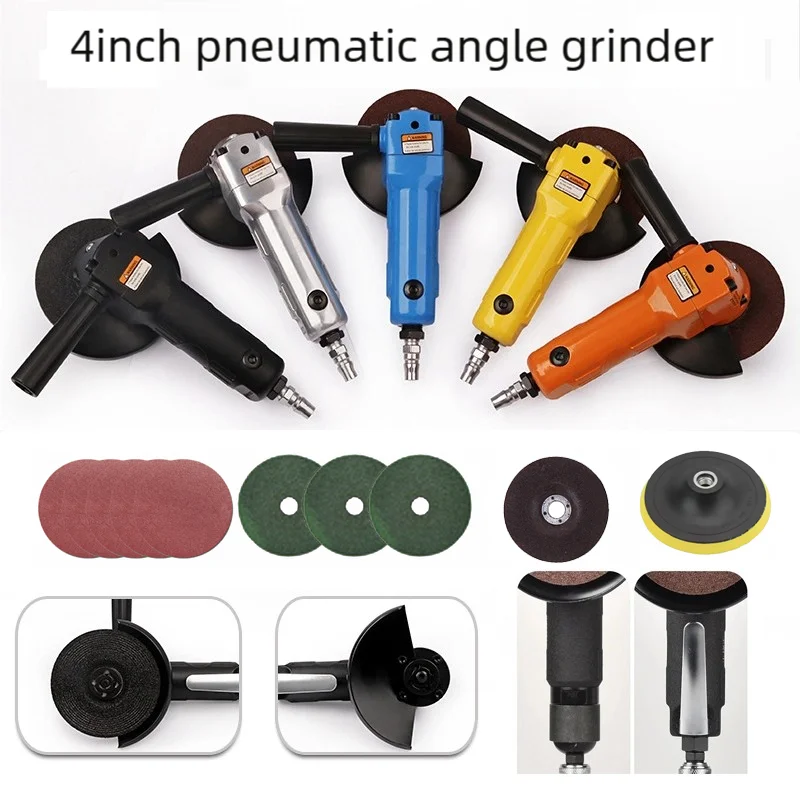 

4Inch Pneumatic Cutting Machine 4" Grinding Disc High Speed Air Angle Grinder for Metal Cutting Multifunctional Pneumatic Tool