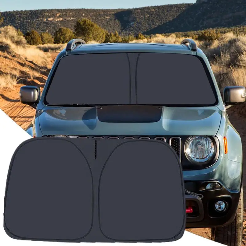 

Car Windshield Sun Shade Covers Visors Front Window Sunscreen Protector Parasol Coche Reusable Sun Shade Cover 145x80cm