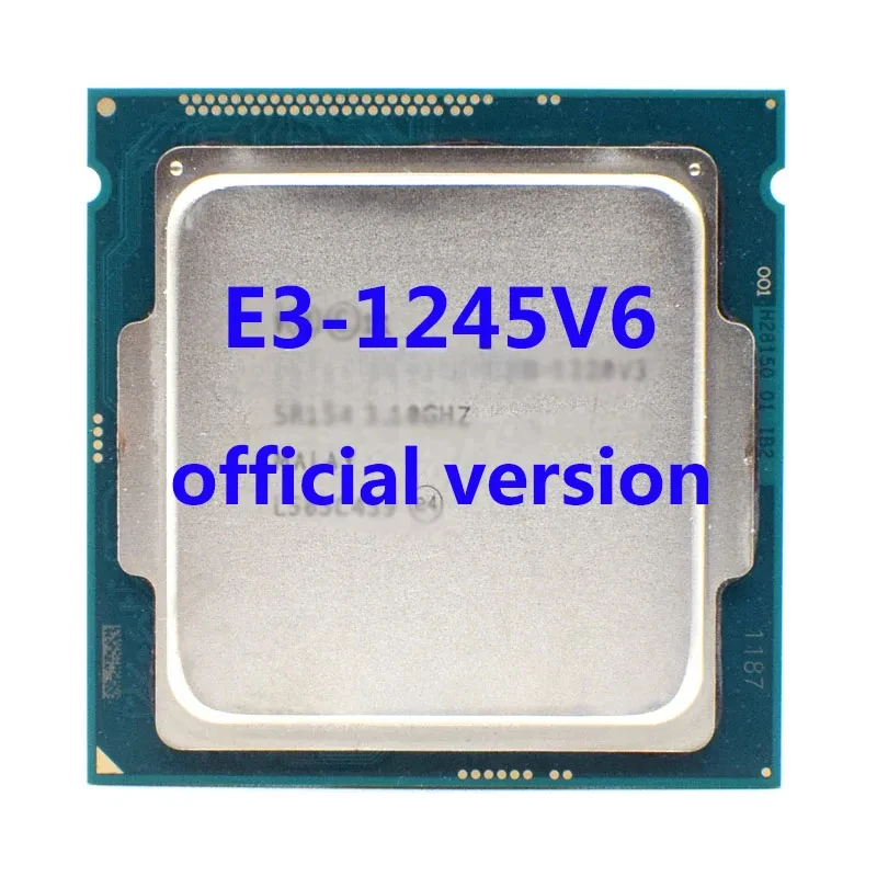 

E3-1245V6 Official Verasion CPU Xeon rocessor 3.7Ghz 4-Core 8M TPD 72W FCLGA1151 For E3 V5 Motherboard