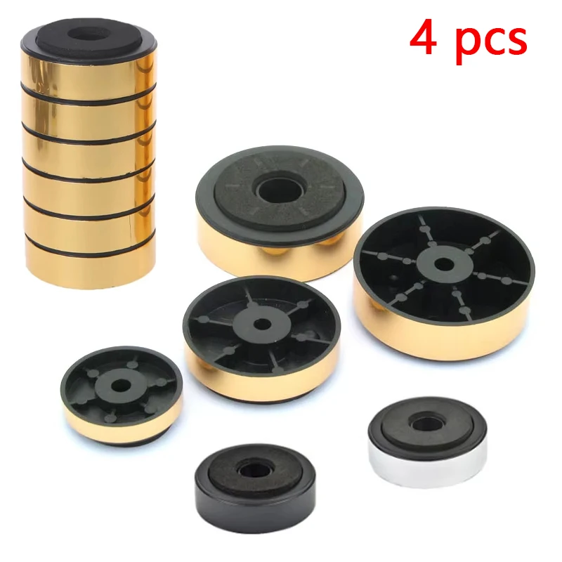 4 pçs de alta qualidade audiophile amortecimento almofada suporte pés alto-falante stabi lize isolamento áudio pés almofada pé alto-falantes acessórios