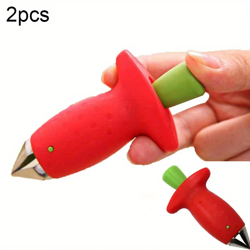1pc, Easy-to-Use Stainless Steel Strawberry Corer For Effortless Stem Removal In The Kitchen view 5