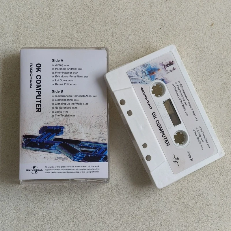 

Radiohead Thom Yorke Music Tape OK Computer Album Cassettes Cosplay Walkman Car Recorder Soundtracks Box Party Music Collection