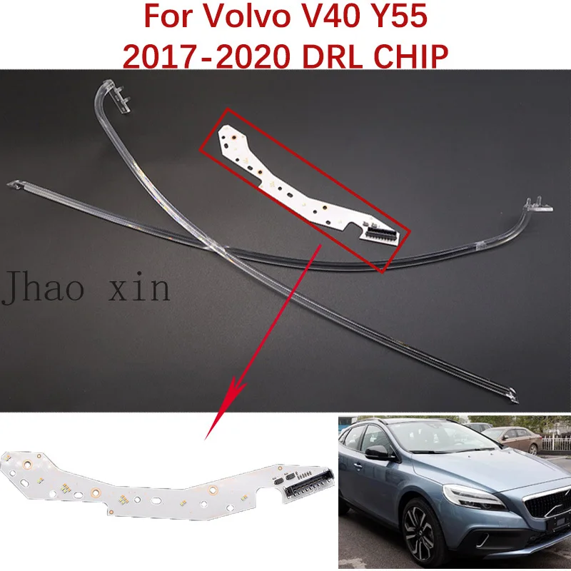 pannello-led-angel-eye-luce-bianca-per-volvo-v40-y55-2017-2020-facelift-hatchback-t2-t3-d2-faro-auto-drl-striscia-guida-luce-con-chip