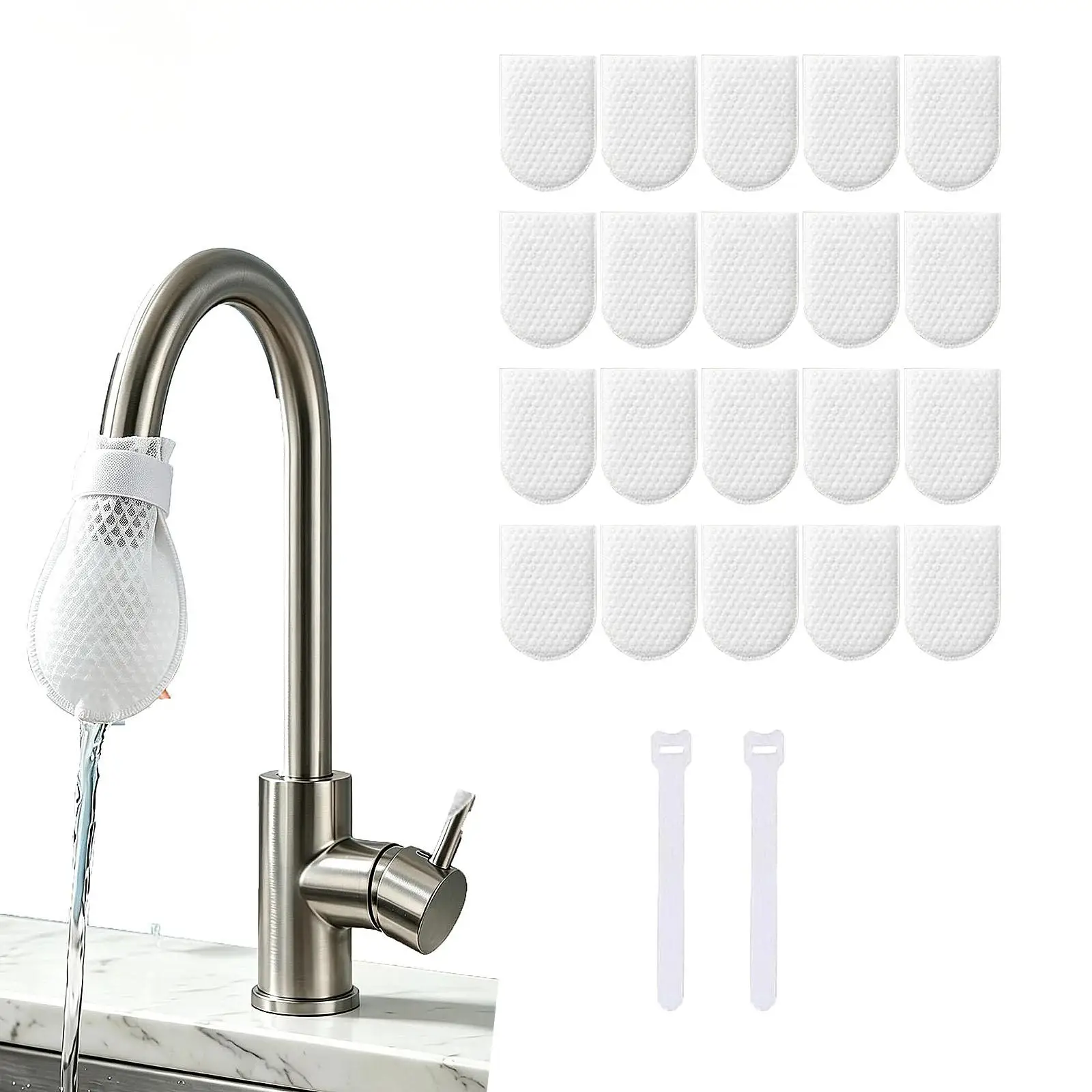 Faucet Filter Cotton Tap Water Filter Bag Faucet Anti Splash Tap Purifier Bag Kitchen Thickened Washable Sediment Filtration Bag view 2