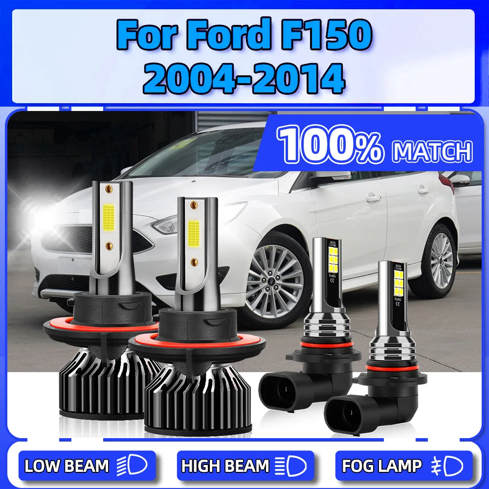 

240W LED Headlight 6000K Car Fog Lights 40000LM Turbo Auto Lamps 12V For Ford F150 2004-2008 2009 2010 2011 2012 2013 2014