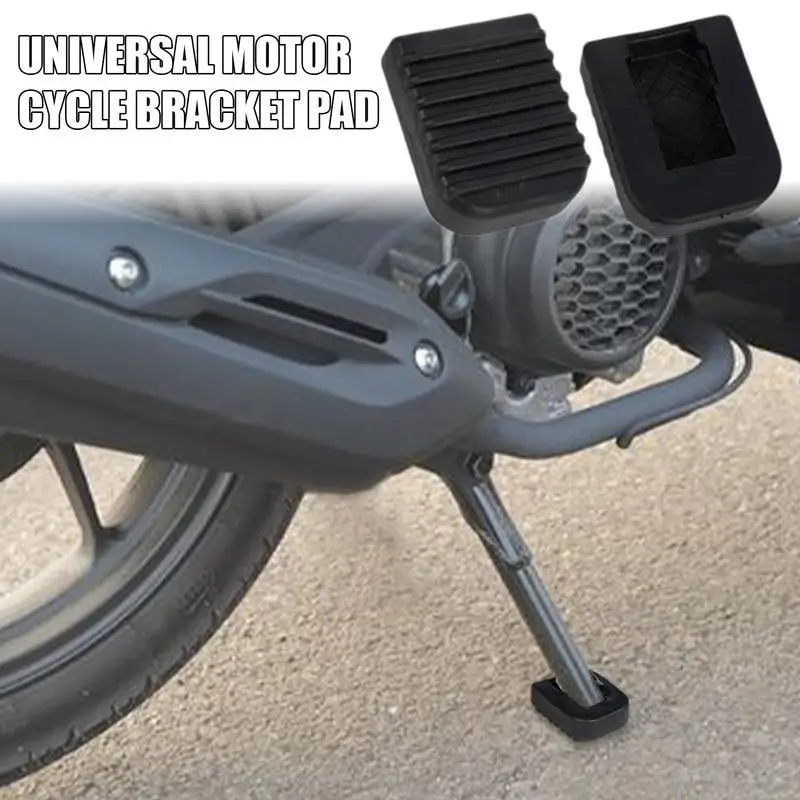 Motorcycle Kickstand Mat Extension Pad Enlarger Side Stand Plate Support Foot Base Non Slip Block Motorbike Moto Accessories