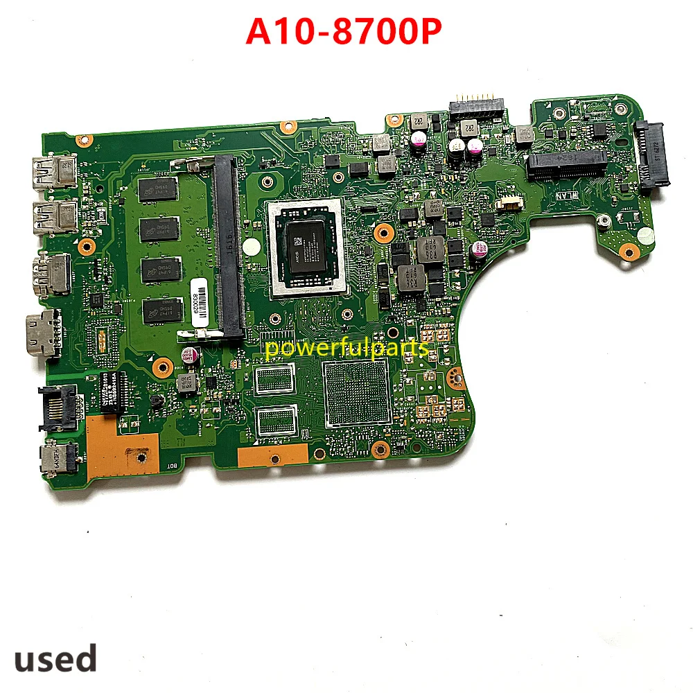 

For ASUS X555DA X555DG Laptop Motherboard REV.2.0 A10-8700P Cpu In-built 60NB09D0 Used Working Perfect