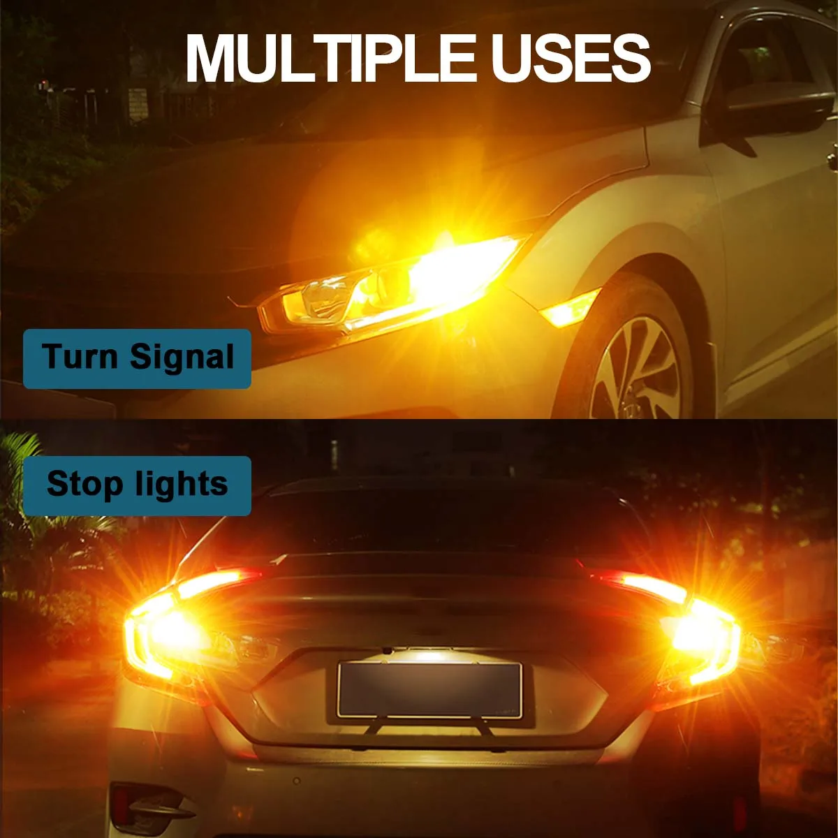 2x Canbus BAY9S H21W LED Backup Reverse Lamp Turn Signal No Error For Audi A3 8V Mercedes Benz W210 W211 VW Passat B6 Touran 1T2