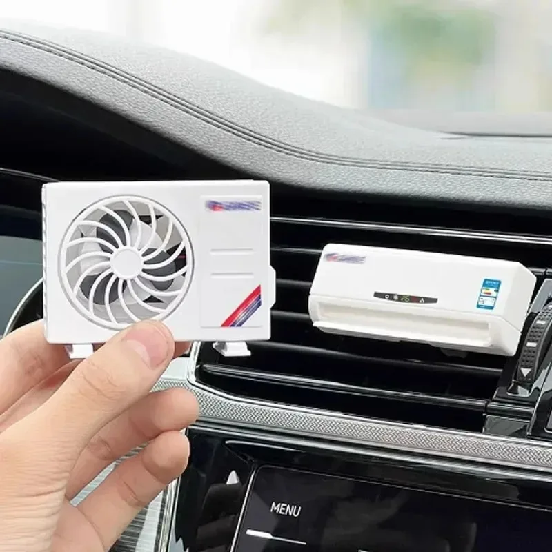 

Car Air Conditioner Shape Blower Decoration Solar Plane Air Vent Clip Vehicle Interior Creative Air Conditioning Model Ornament