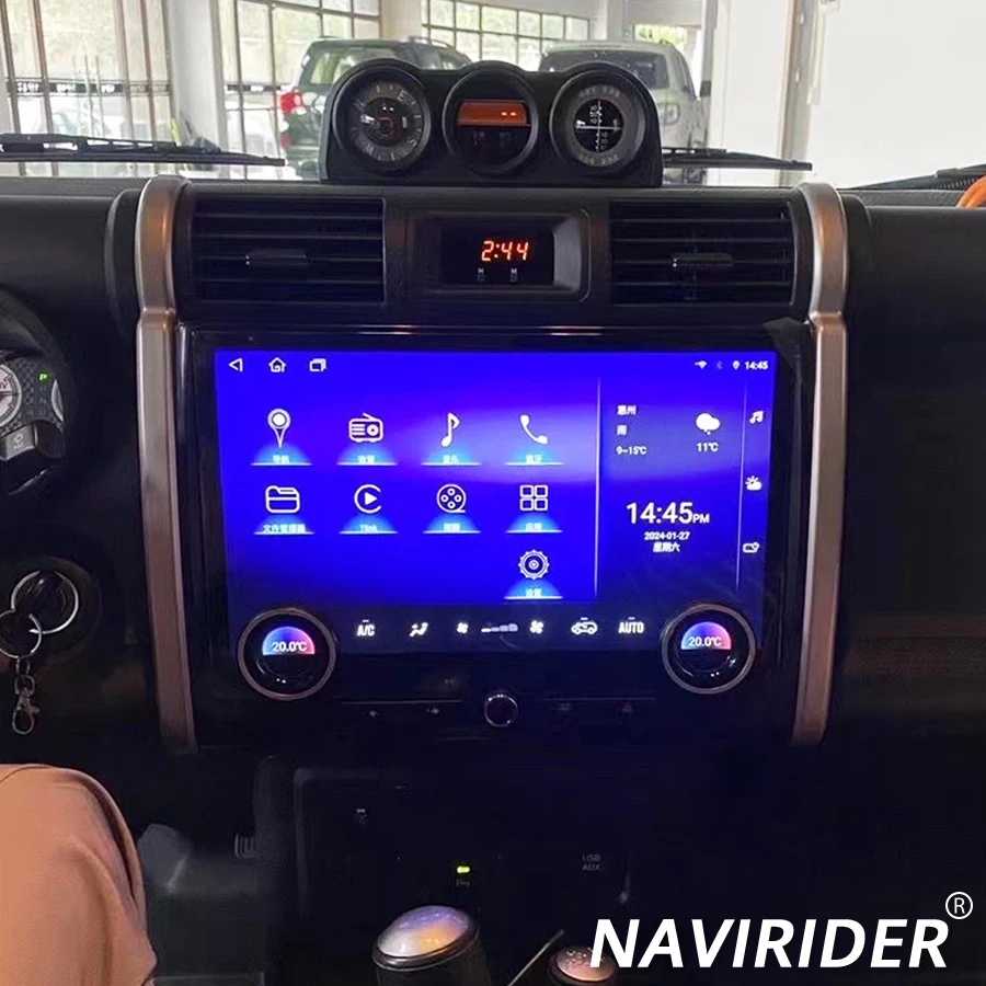 RDS BT Car Radio For Toyota FJ Cruiser 2007-2020 Android 14 GPS Navigation Stereo 13inch QLED Multimídia Player Auto Carplay
