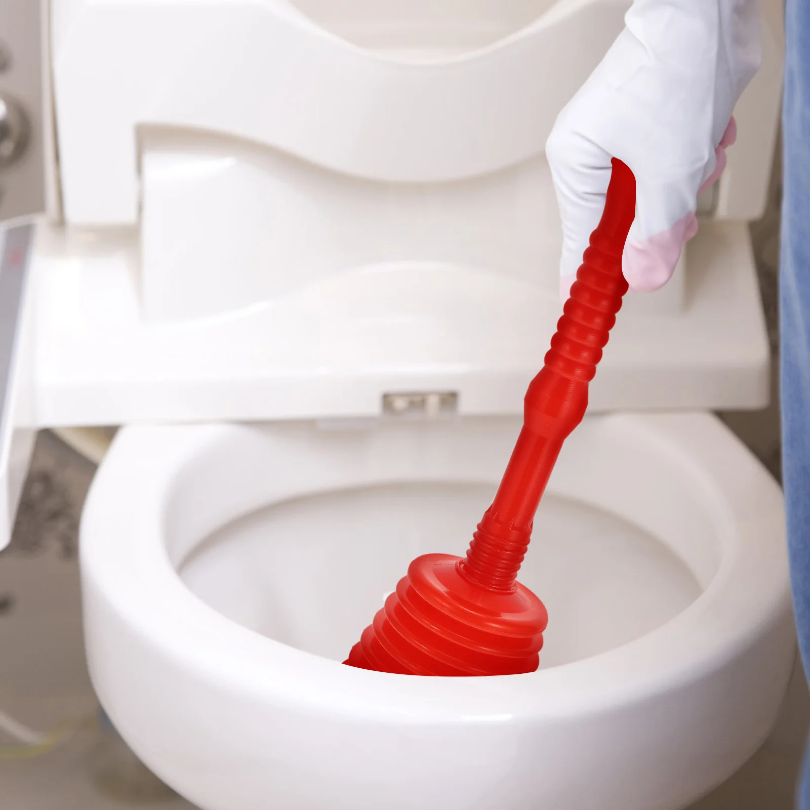 

2 pcs Rubber Plunger Suction Stick For Bathroom Sink Sewer Clogging Solver Practical Home Drain Tool