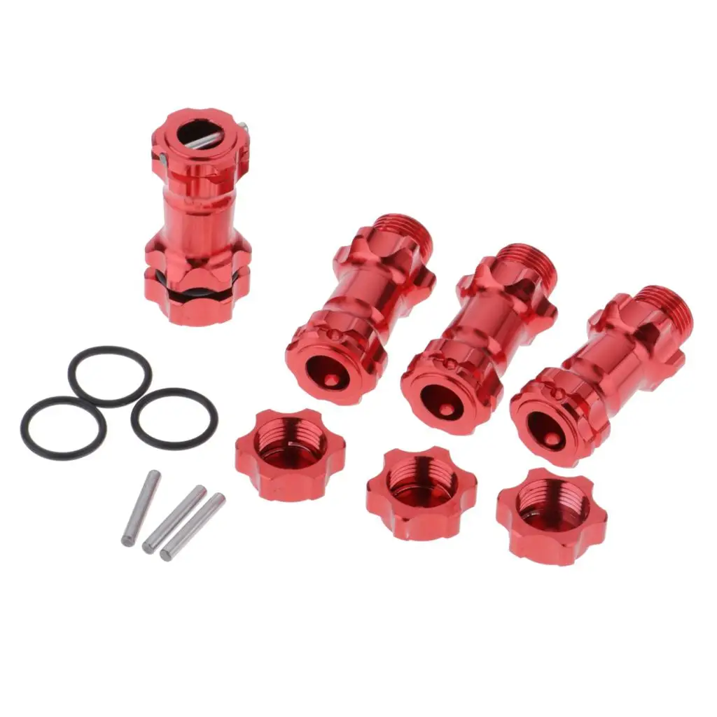 17mm Metal Hex Hub Extended Wheel Adapter Set Durable RC Monster Truck Spare Parts for HSP