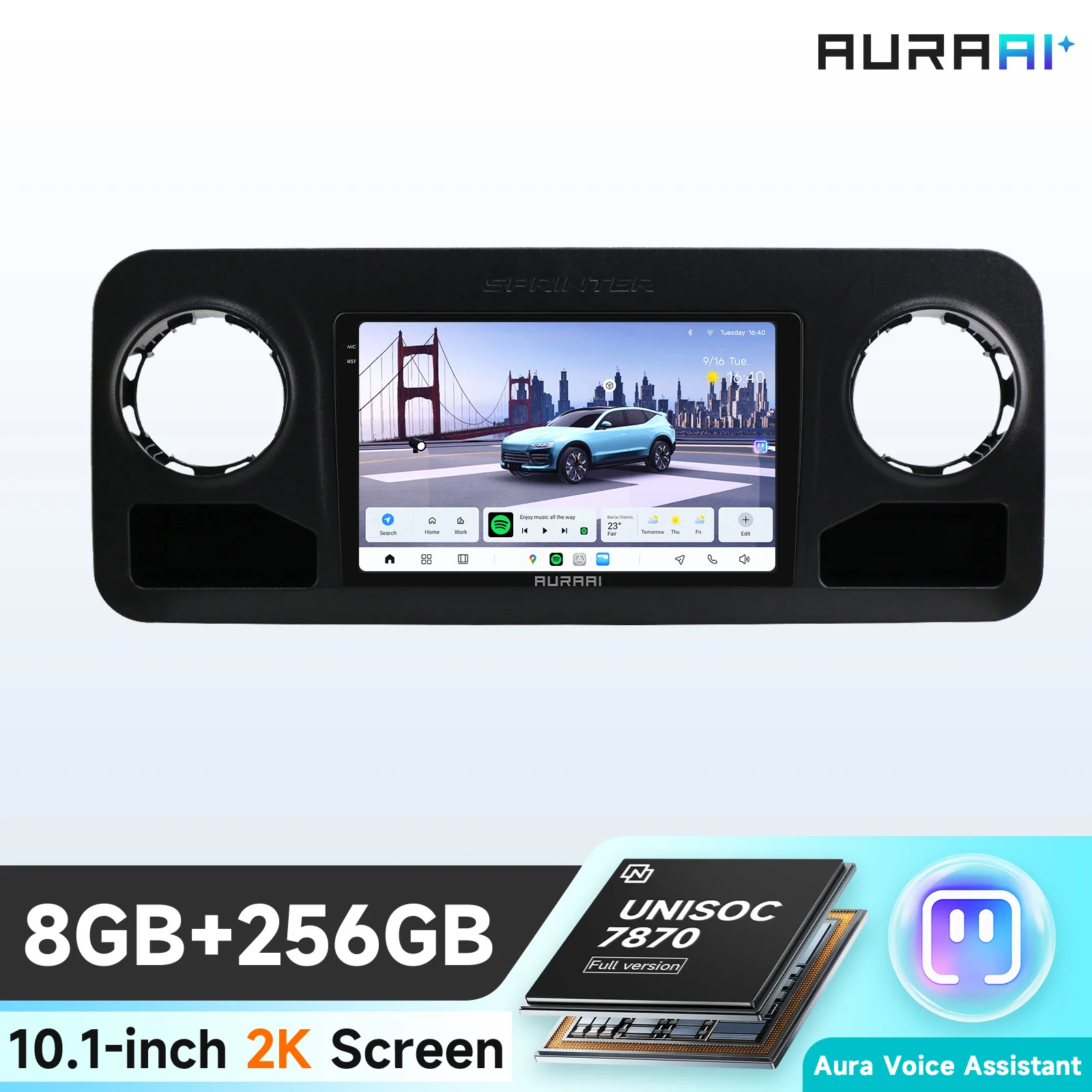 13,1-Zoll AI Android Autoradio für VW Crafter und Mercedes Benz Sprinter Multimedia-Videoplayer GPS-Stereoanlage CarPlay+Auto WIFI+4G DSP