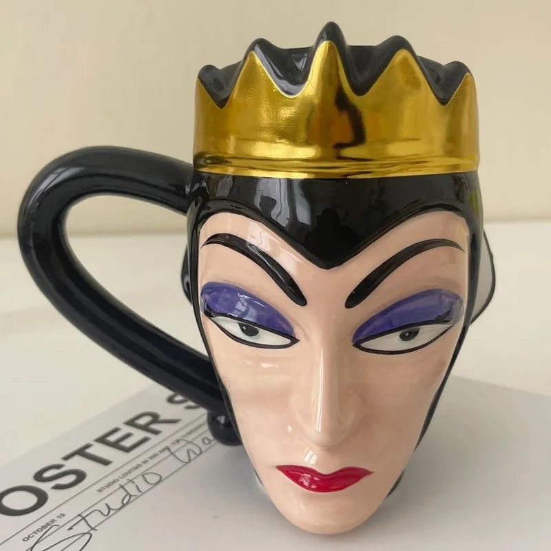 Disney Anime Snow White Villain Evil Queen The Little Mermaid Villain Ursula Action Figure Toys Ceramic Mug Funny Gifts For Kids