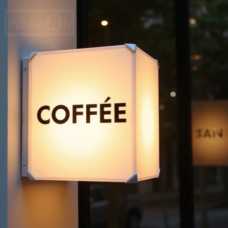 Custom Outdoor Business LED Light Box Sign Waterproof Acrylic Double Sided Storefront Signage Wall Mounted