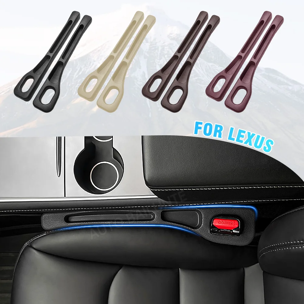 2Pcs Car Seat Gap Plug Strip Side Seam Interior Accessories For Lexus GS HS ES GX RX NX IS LS CT LC LBX LM TX RZ UX LC LX RC