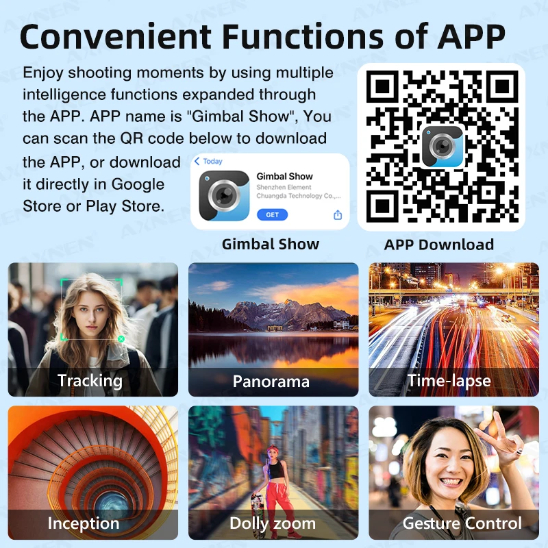 مثبت انحراف محمول ثلاثي المحاور للهواتف الذكية، لهاتف iPhone، وتسجيل فيديو مدونة فيديو، ومضاد للاهتزاز مع ضوء ملء