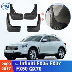 인피니티 FX35 FX37 FX50 QX70 2009-2017 2013 2014 2015 2016 펜더 머드플랩 스플래시 가드 머드가드 머드 플랩 자동차 액세서리