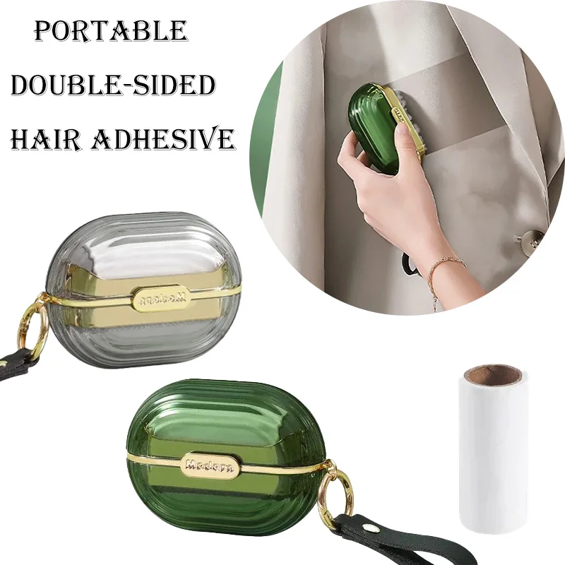 Mini Portable Lint Applicator Roller with Lid Tearable Paper for Clothes Pet Hair Removal Travel Efficient Cleaner Affordable El